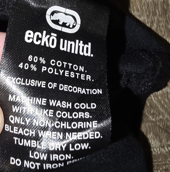 Ecko Unltd. World Famous Rhino Logo Tank Top Wringer Tee Shirt Men's L - Picture 7 of 8